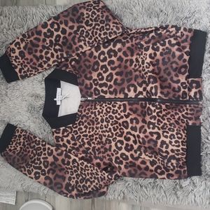 Animal leopard print light weight jacket